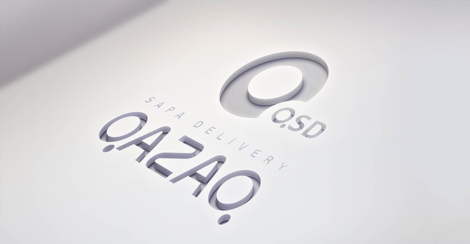Дизайн 3D логотипа службы доставки