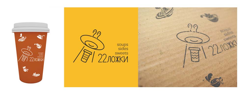 разработка стиля и логотипа кафе